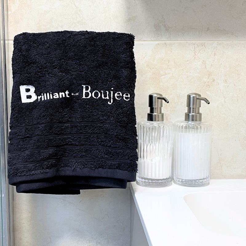 Brilliant and Boujee Bath & Hand Towel Set